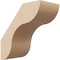 Ekena Millwork 5-inch W x 10-inch D x 10-inch H Carmel Rough Cedar Woodgrain TimberThane Knee Brace, Primed BRCUR05X10X10CARRCPR - alternate 1